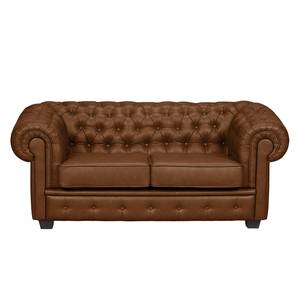 Sofa Gowen I (2-Sitzer) Kunstleder Cognac