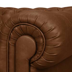 Sofa Gowen I (3-Sitzer) Kunstleder Cognac