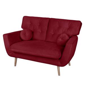 Sofa Greeley (2-Sitzer) Webstoff Kirschrot