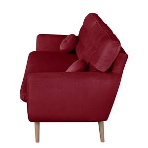 Sofa Greeley (3-Sitzer) Webstoff Kirschrot