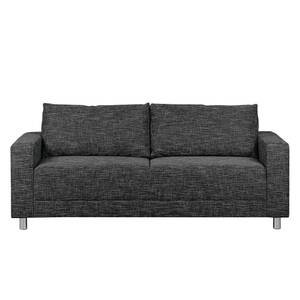 Sofa Greenwood (3-Sitzer) Strukturstoff Lawan: Schwarz