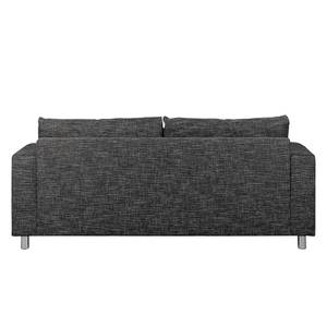 Sofa Greenwood (3-Sitzer) Strukturstoff Lawan: Schwarz