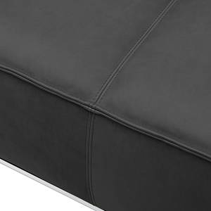 Canapé Greg (3 places) Cuir véritable - Anthracite - Sans coussin