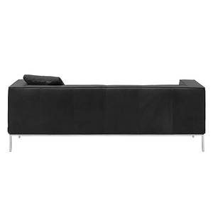 Canapé Greg (3 places) Cuir véritable - Anthracite - Sans coussin