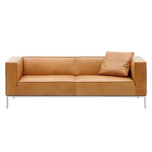 Sofa Greg (3-Sitzer) Echtleder - Cognac - Ohne Kissen