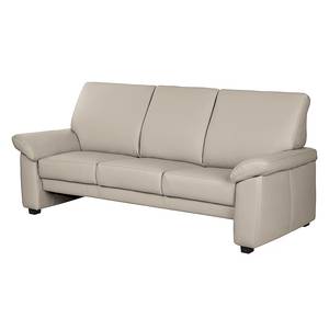 Sofa Grimsby (3-Sitzer) Echtleder Echtleder - Taupe