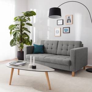 Sofa Grums II (2-Sitzer) Webstoff Platin