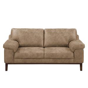 Sofa Hazel Green (2-Sitzer) Antiklederlook - Latte Macchiato