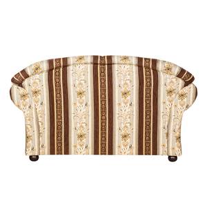 Canapé Henry II (2 places) Tissu - Motif à rayures - Beige / Marron