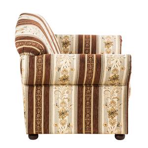 Canapé Henry II (2 places) Tissu - Motif à rayures - Beige / Marron