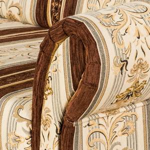 Canapé Henry (3 places) Tissu beige / marron