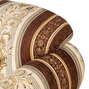 Canapé Henry (3 places) Tissu beige / marron