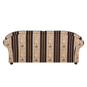 Canapé Henry (3 places) Tissu beige / noir