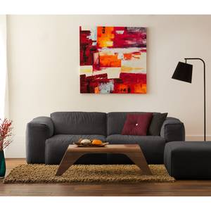 2-Sitzer Sofa HUDSON Webstoff Anda II: Anthrazit