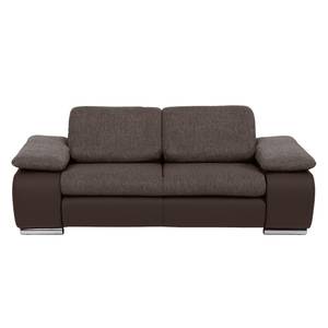 Sofa Infinity 2-Sitzer - Kunstleder/Strukturstoff - Braun