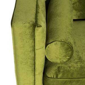 Sofa Jobbia (3-Sitzer) Samt - Oliv - Olivgrün