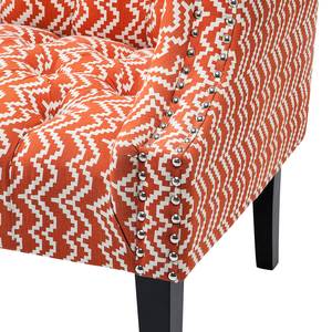 Sofa Julietta 3-Sitzer 204cm Baumwollstoff Orange