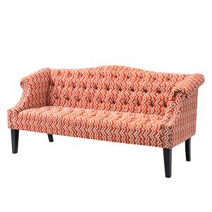 Sofa Julietta 3-Sitzer 204cm Baumwollstoff Orange