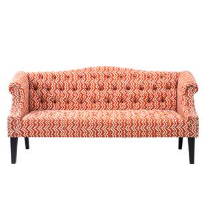 Sofa Julietta 3-Sitzer 204cm Baumwollstoff - Orange