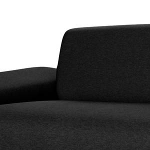 Sofa Kato (2,5-Sitzer) Webstoff Stoff Felia II: Schwarz