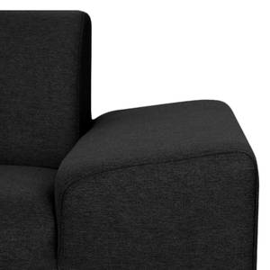 Sofa Kato (2,5-Sitzer) Webstoff Stoff Lotana: Schwarz