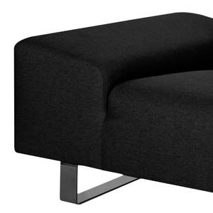 Sofa Kato (3-Sitzer) Webstoff Stoff Lotana: Schwarz