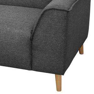 Sofa Kentani (2-Sitzer) Flachgewebe - Dunkelgrau