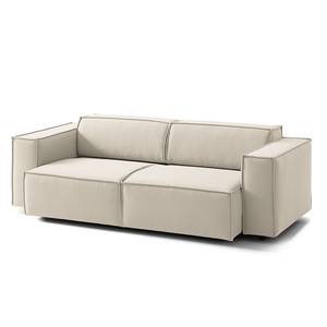 2,5-Sitzer Sofa KINX Webstoff - Webstoff Osta: Altweiß - Sitztiefenverstellung