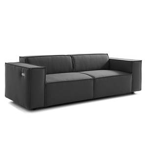 2,5-Sitzer Sofa KINX Webstoff - Webstoff Osta: Anthrazit - Sitztiefenverstellung