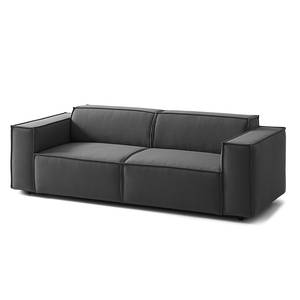 2,5-Sitzer Sofa KINX Webstoff - Webstoff Osta: Anthrazit - Sitztiefenverstellung