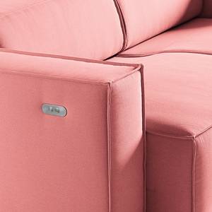 2,5-Sitzer Sofa KINX Webstoff - Webstoff Osta: Koralle - Sitztiefenverstellung