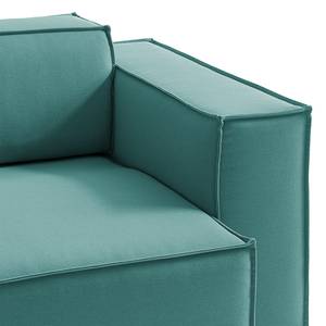 2,5-Sitzer Sofa KINX Webstoff - Webstoff Osta: Petrol - Sitztiefenverstellung