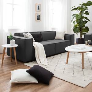 2,5-Sitzer Sofa KINX Webstoff - Webstoff Osta: Anthrazit - Keine Funktion