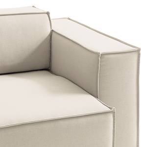 2 places Canapé KINX Tissu - Tissu Osta: Blanc vieilli - Avec réglage de la profondeur d'assise