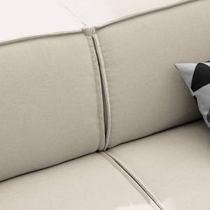 2,5-Sitzer Sofa KINX Webstoff - Webstoff Osta: Altweiß - Sitztiefenverstellung