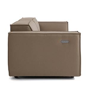 2 places Canapé KINX Tissu - Tissu Osta: Cappuccino - Avec réglage de la profondeur d'assise