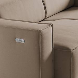 2-Sitzer Sofa KINX Webstoff - Webstoff Osta: Cappuccino - Sitztiefenverstellung