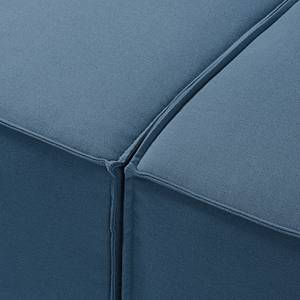 2 places Canapé KINX Tissu - Tissu Osta: Bleu foncé - Avec réglage de la profondeur d'assise