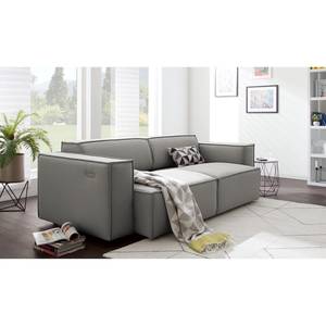 2-Sitzer Sofa KINX Webstoff - Webstoff Osta: Graubraun - Sitztiefenverstellung