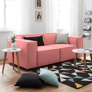 2-Sitzer Sofa KINX Webstoff - Webstoff Osta: Koralle - Keine Funktion