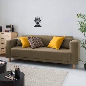 Sofa KiYDOO relax (3-Sitzer) Webstoff Braun