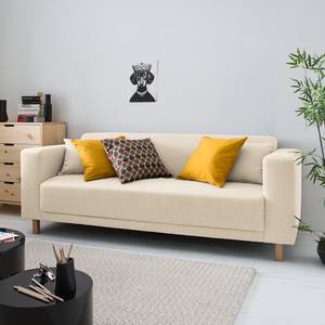Sofa KiYDOO relax (3-Sitzer) Webstoff Creme