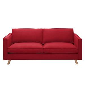 Sofa Klim (3-Sitzer) Webstoff Rot