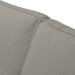 Canapé Kofi (3 places) Aspect cuir antique - Tissu - Gris foncé / Gris clair