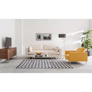 Sofa Lacona (3-Sitzer) Webstoff Stoff Moretey: Cremeweiß