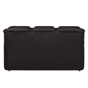 Canapé Lakin Imitation cuir (3 places) Marron foncé