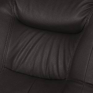 Fauteuil Lakin Imitation cuir Marron foncé