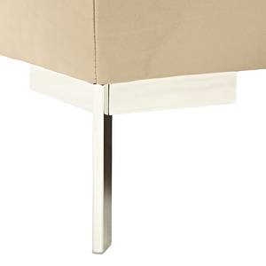 Sofa Lenox (3-Sitzer) Echtleder Ohne Kopfstütze - Taupe - Gedecktes Leder