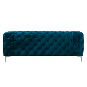 Sofa Leominster (2-Sitzer) Samt - Dunkelgrün - Marineblau