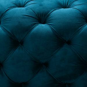 Divano Leominster (3 posti) Velluto - Color blu marino